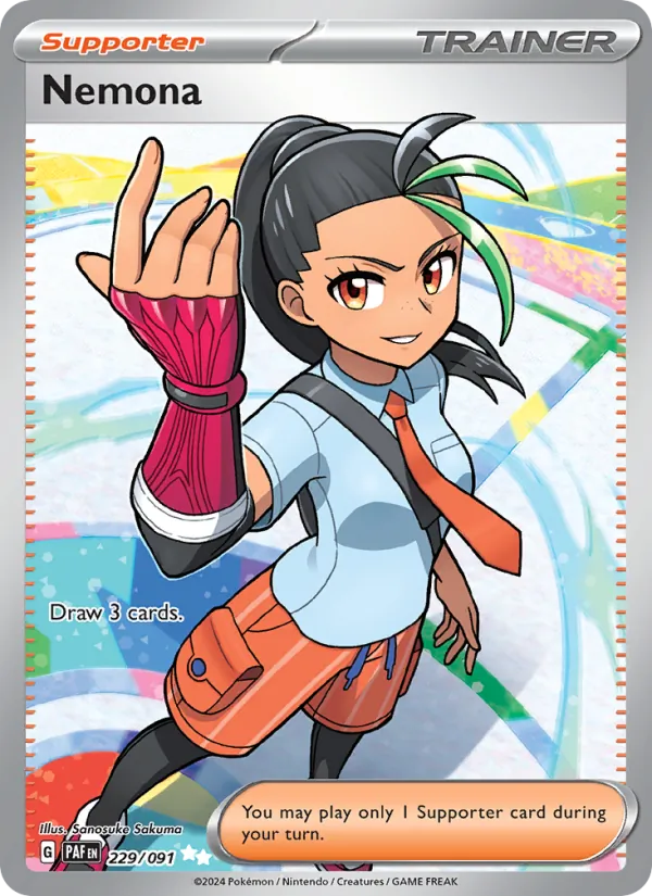 Nemona Holo 229/91 Paldean Fates Pokémon Card