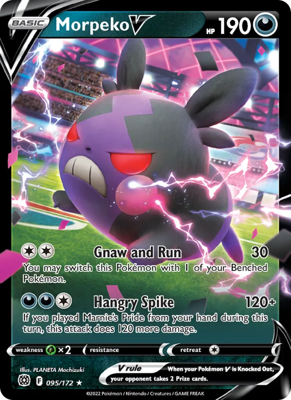 Morpeko V Holo 095/172 Brilliant Stars Pokémon Card