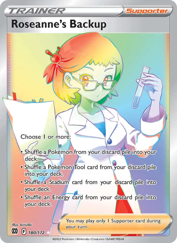 Roseanne's Backup Holo 180/172 Brilliant Stars Pokémon Card