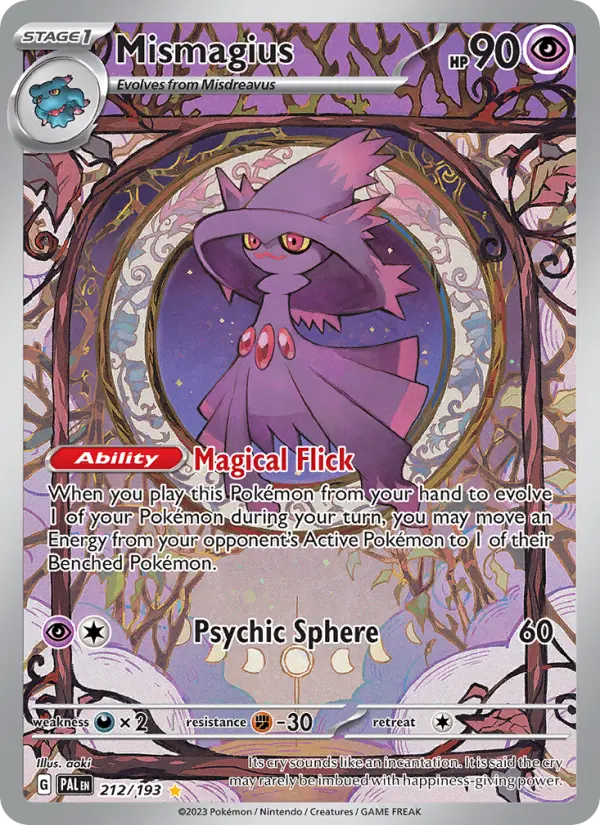 Mismagius Holo 212/193 Paldea Evolved Pokémon Card