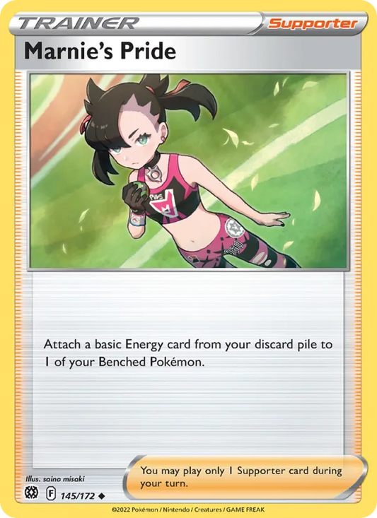Marnie's Pride Reverse Holo 145/172 Brilliant Stars Pokémon Card