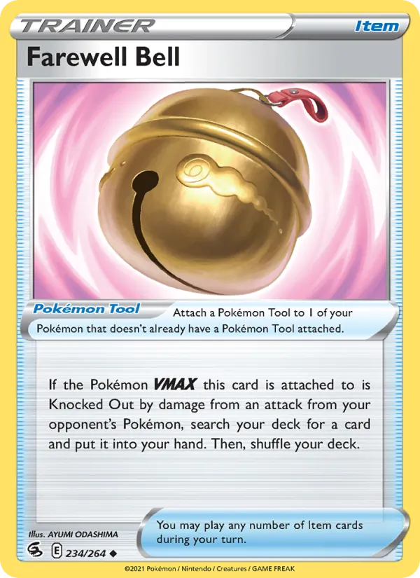 Farewell Bell Reverse Holo 234/264 Fusion Strike Pokémon Card