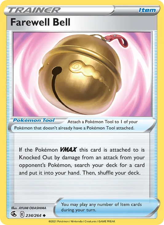 Farewell Bell Reverse Holo 234/264 Fusion Strike Pokémon Card