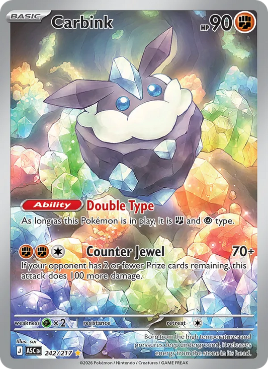 Carbink Holo 242/217 Ascended Heroes Pokémon Card