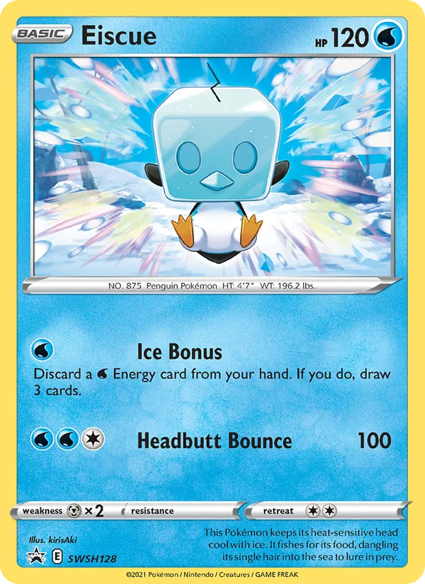 Eiscue Holo WH128/307 SWSH Black Star Promos Pokémon Card