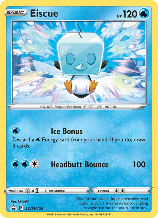 Eiscue Holo WH128/307 SWSH Black Star Promos Pokémon Card