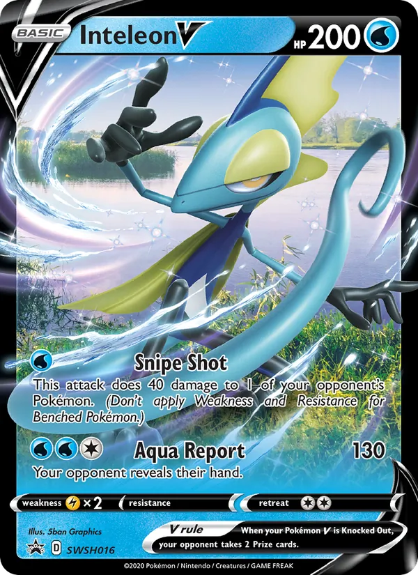Inteleon V Holo WH016/307 SWSH Black Star Promos Pokémon Card