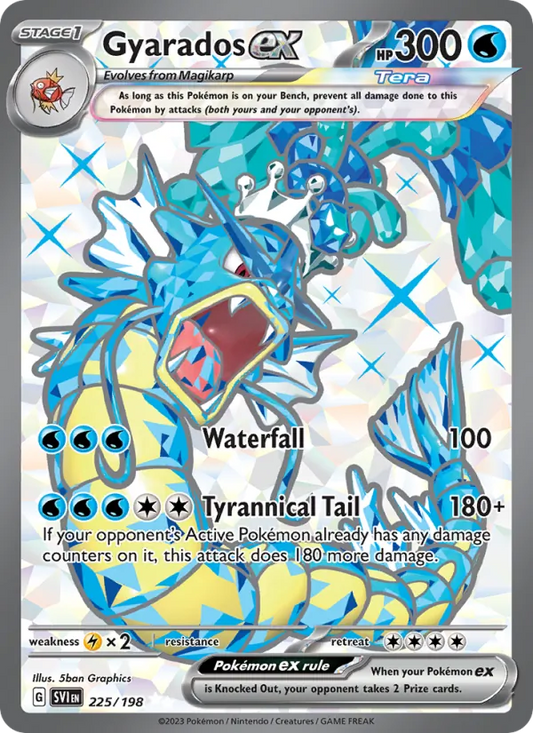 Gyarados ex Holo 225/198 Scarlet & Violet Pokémon Card