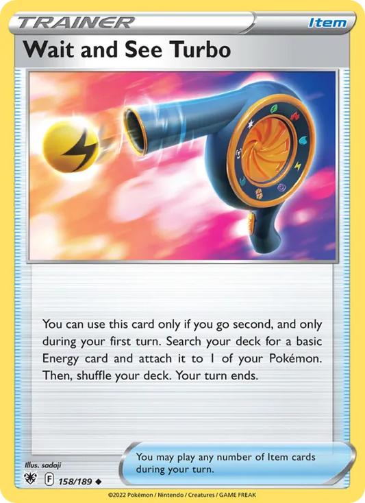 Wait and See Turbo Reverse Holo 158/189 Astral Radiance Pokémon Card