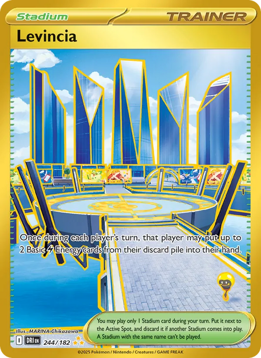 Levincia Holo 244/182 Destined Rivals Pokémon Card