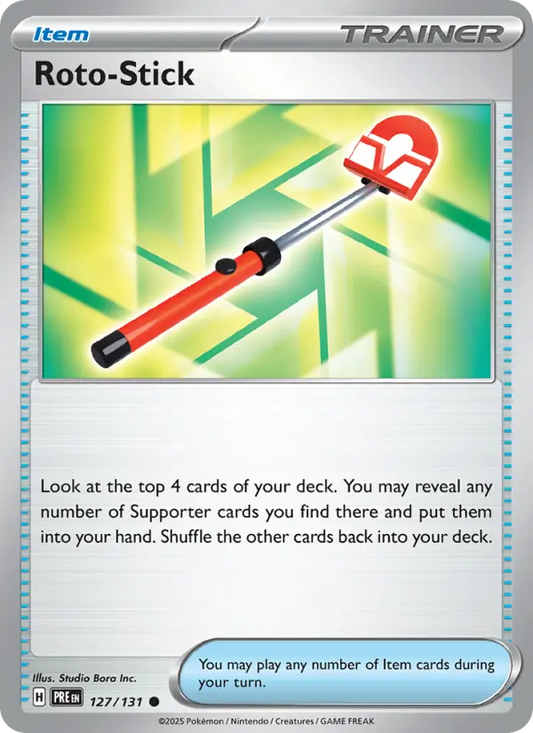 Roto-Stick Reverse Holo 127/131 Prismatic Evolutions Pokémon Card