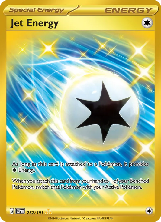 Jet Energy Holo 252/191 Surging Sparks Pokémon Card