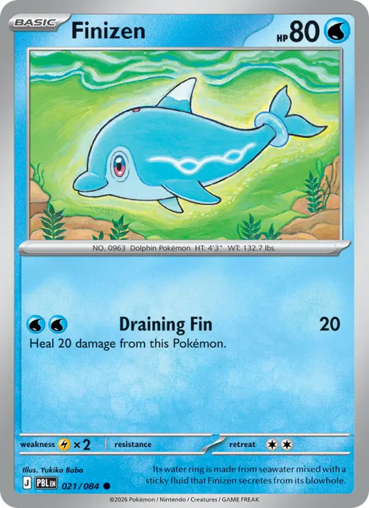 Finizen Reverse Holo 021/84 Pitch Black Pokémon Card