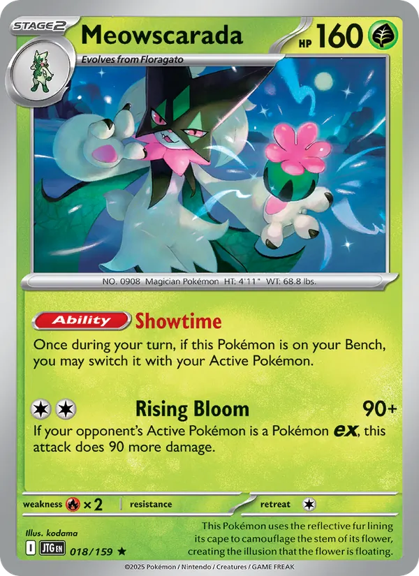 Meowscarada Holo 018/159 Journey Together Pokémon Card