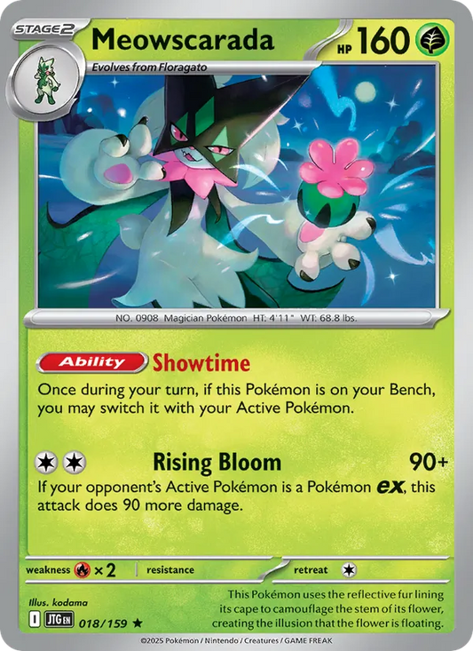 Meowscarada Holo 018/159 Journey Together Pokémon Card