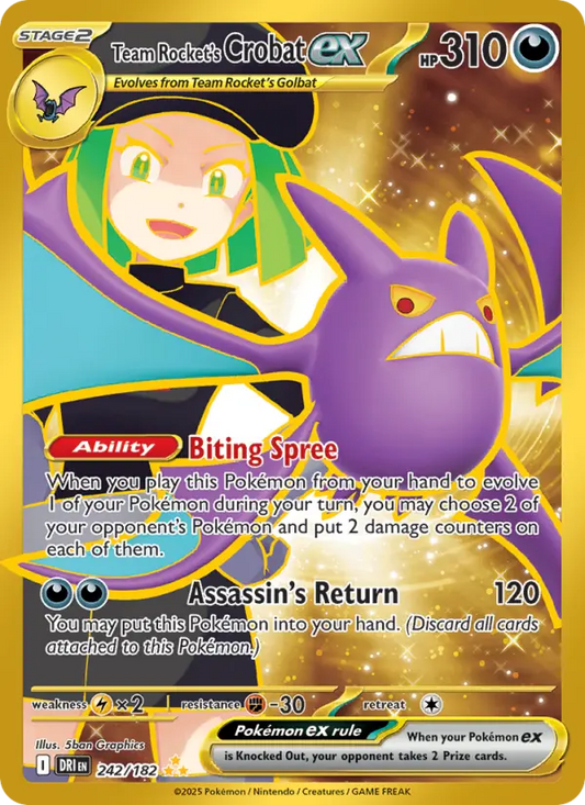 Team Rocket's Crobat ex (DRI) 242