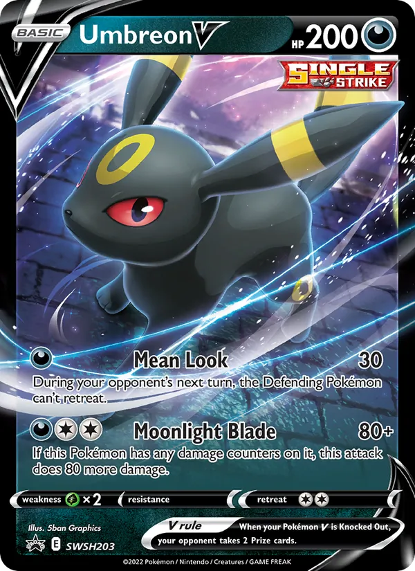 Umbreon V Holo WH203/307 SWSH Black Star Promos Pokémon Card