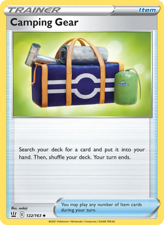 Camping Gear Reverse Holo 122/163 Battle Styles Pokémon Card