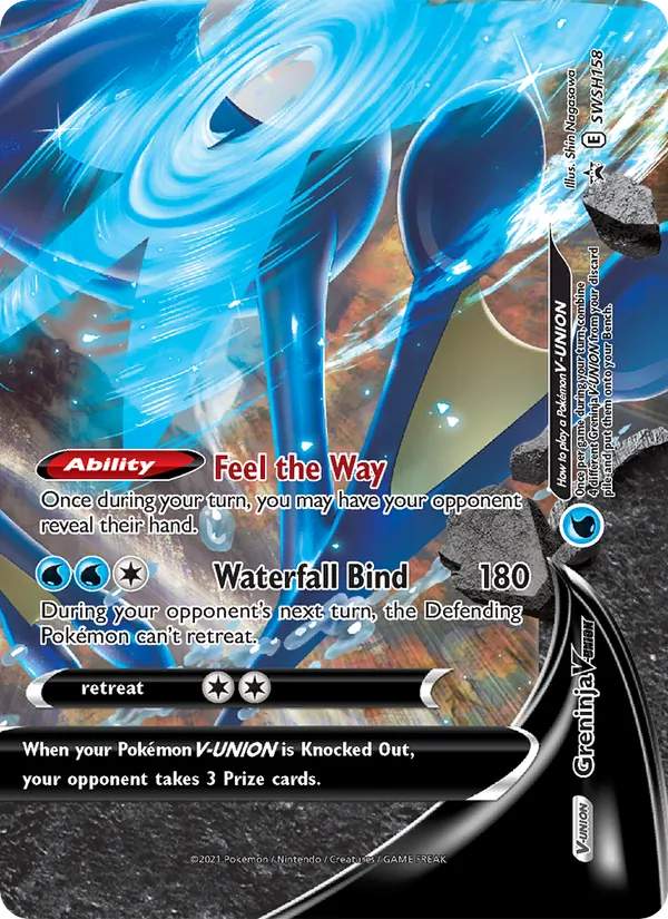 Greninja V-UNION Holo WH158/307 SWSH Black Star Promos Pokémon Card