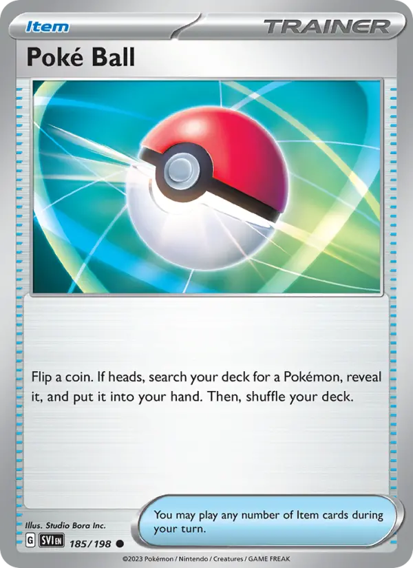 Poké Ball Non-Foil 185/198 Scarlet & Violet Pokémon Card
