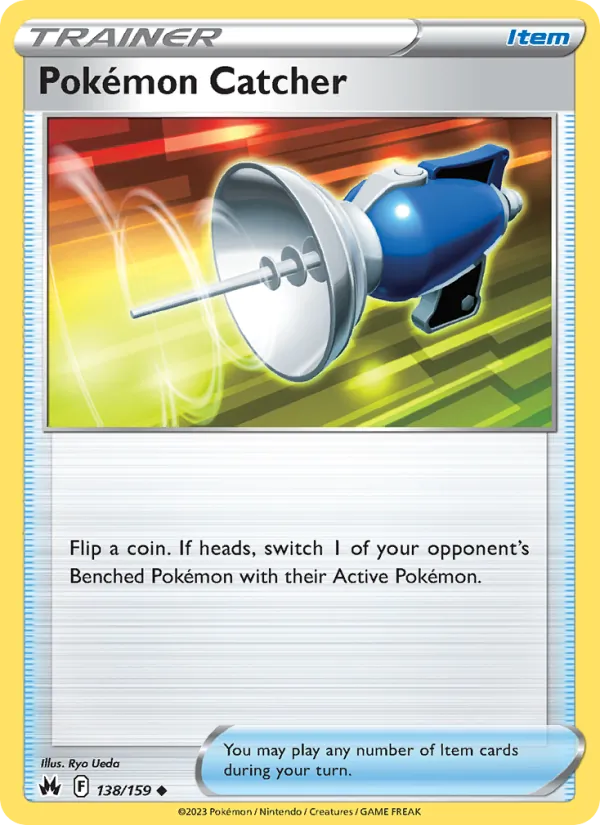 Pokémon Catcher Reverse Holo 138/159 Crown Zenith Pokémon Card