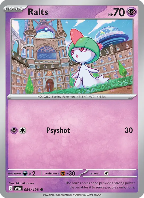 Ralts Non-Foil 084/198 Scarlet & Violet Pokémon Card