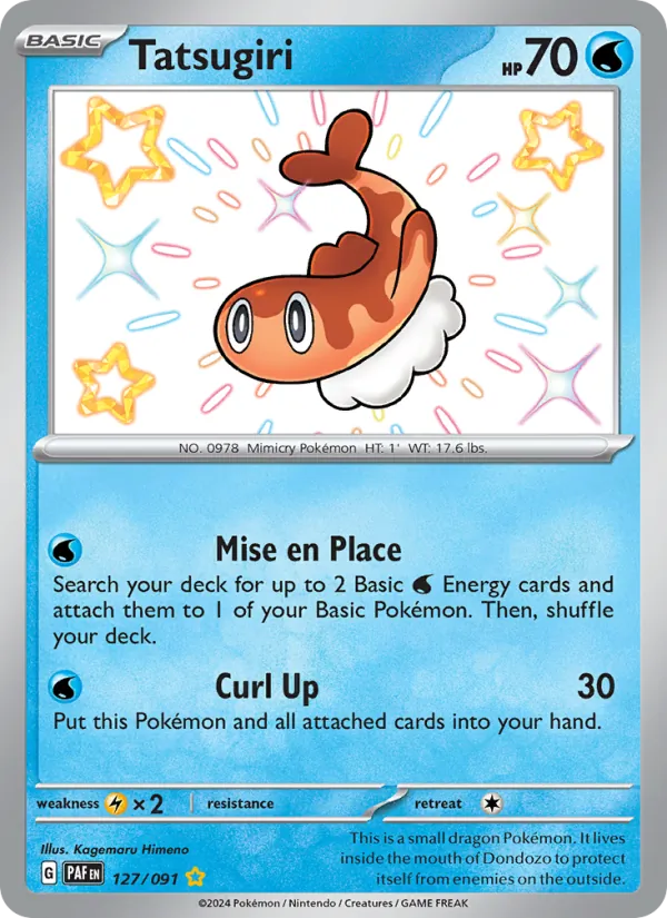 Tatsugiri Holo 127/91 Paldean Fates Pokémon Card