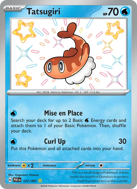 Tatsugiri Holo 127/91 Paldean Fates Pokémon Card