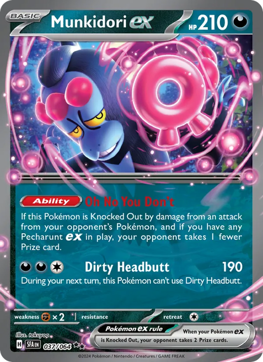 Munkidori ex Holo 037/64 Shrouded Fable Pokémon Card