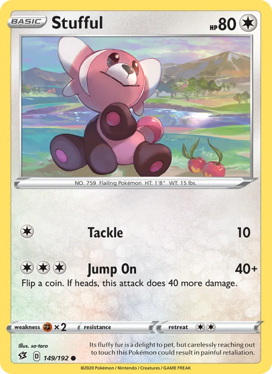 Stufful Normal 149/192 Rebel Clash Pokémon Card