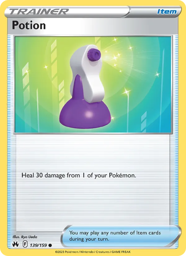 Potion Reverse Holo 139/159 Crown Zenith Pokémon Card