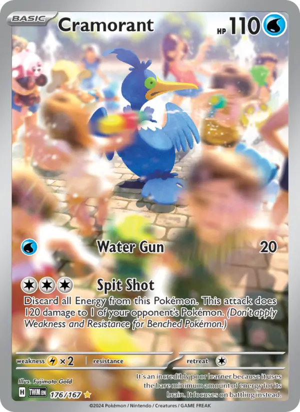Cramorant Holo 176/167 Twilight Masquerade Pokémon Card