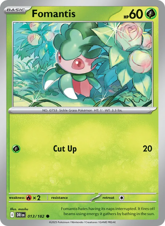 Fomantis Normal 013/182 Destined Rivals Pokémon Card
