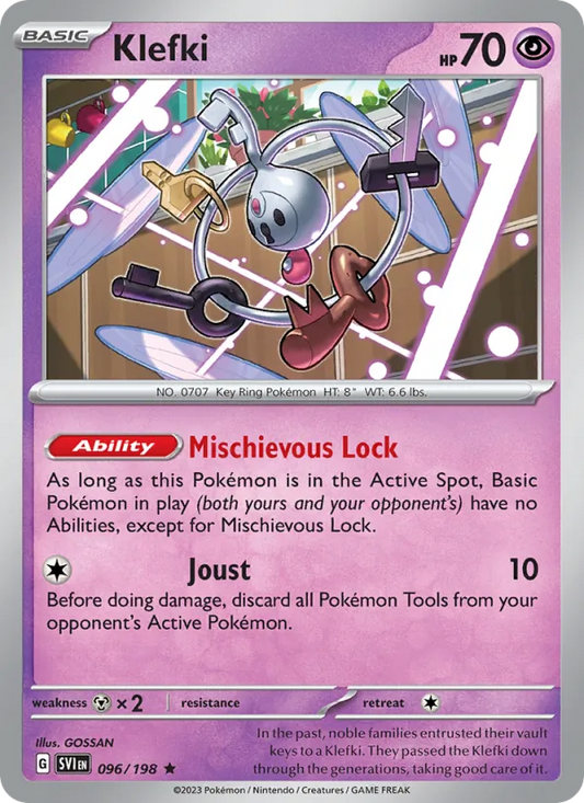 Klefki Holo 096/198 Scarlet & Violet Pokémon Card
