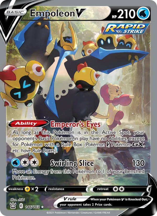 Empoleon V Holo 146/163 Battle Styles Pokémon Card
