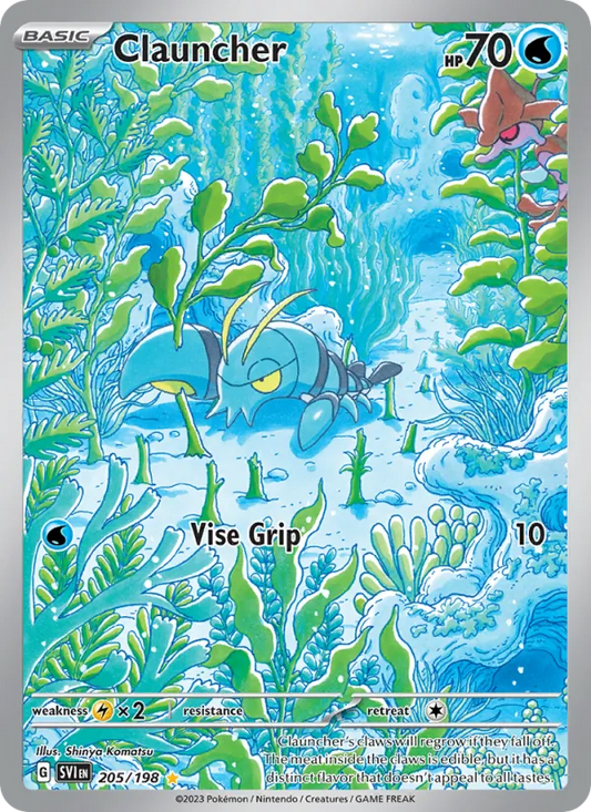 Clauncher Holo 205/198 Scarlet & Violet Pokémon Card