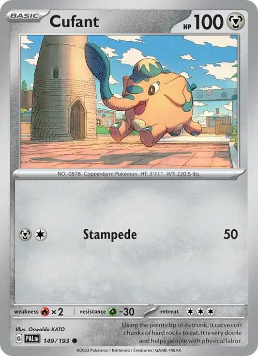 Cufant Normal 149/193 Paldea Evolved Pokémon Card