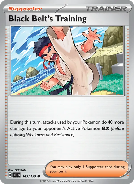 Black Belt's Training Normal 143/159 Journey Together Pokémon Card
