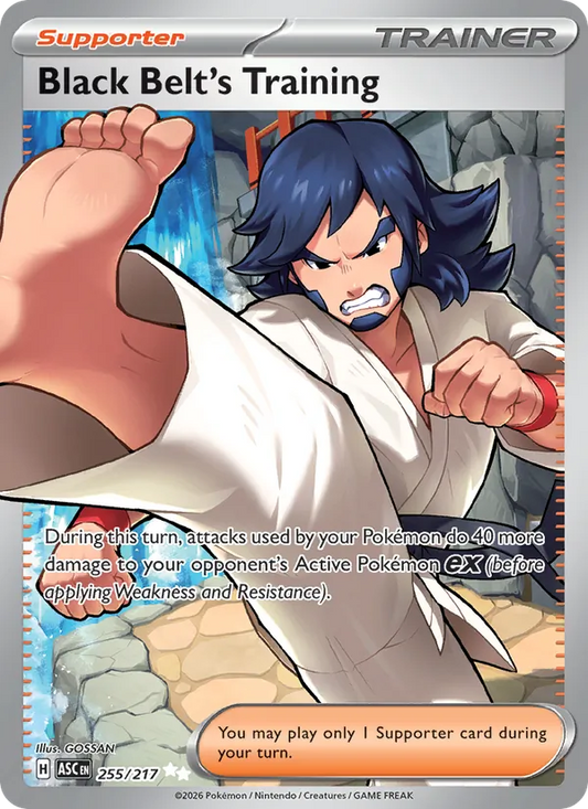 Black Belt's Training Holo 255/217 Ascended Heroes Pokémon Card