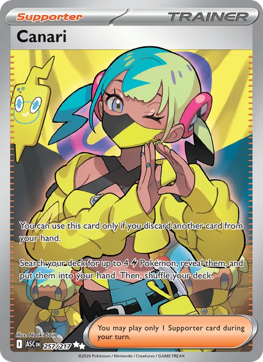 Canari Holo 257/217 Ascended Heroes Pokémon Card
