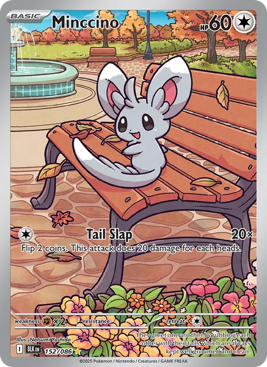 Minccino Holo 152/86 Black Bolt Pokémon Card