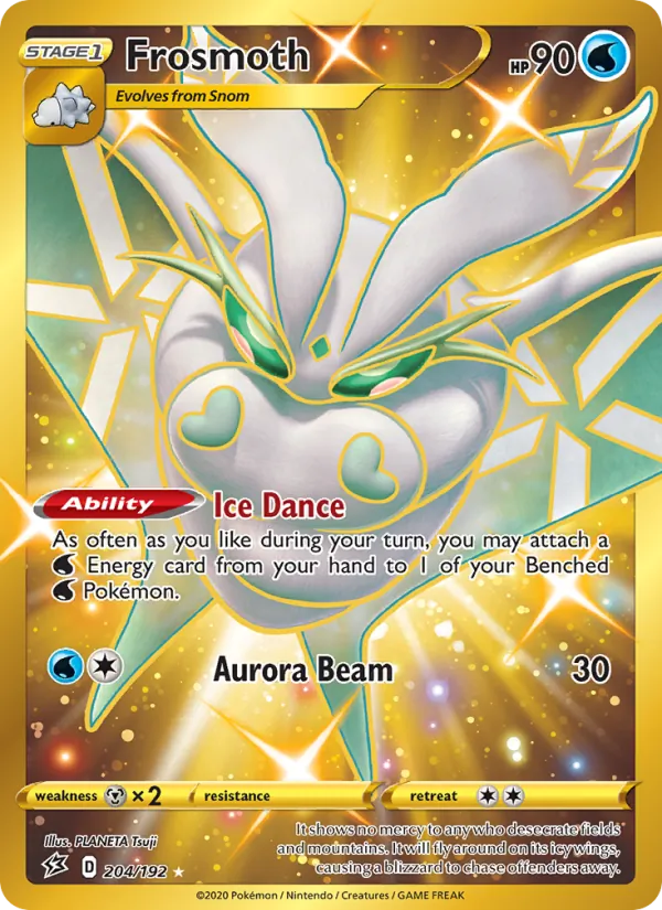 Frosmoth Holo 204/192 Rebel Clash Pokémon Card