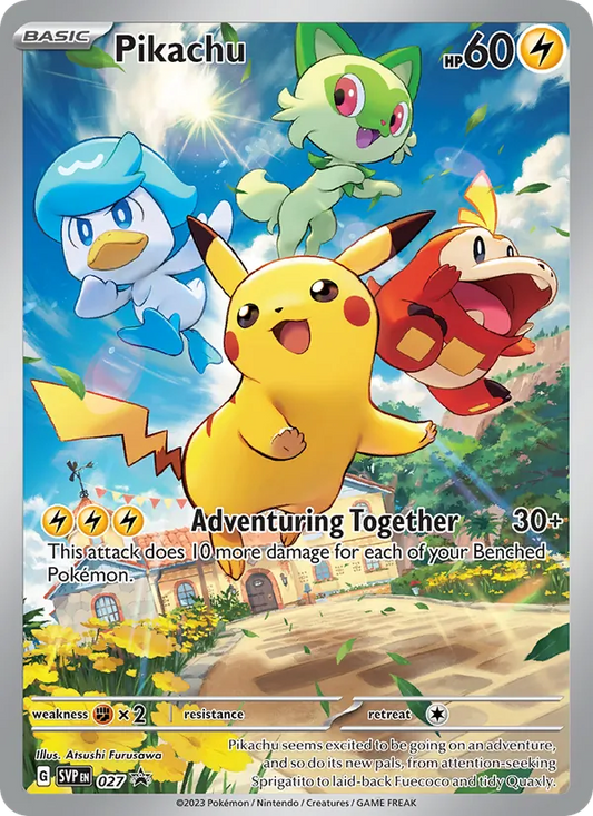 Pikachu Holo 027/225 SVP Black Star Promos Pokémon Card