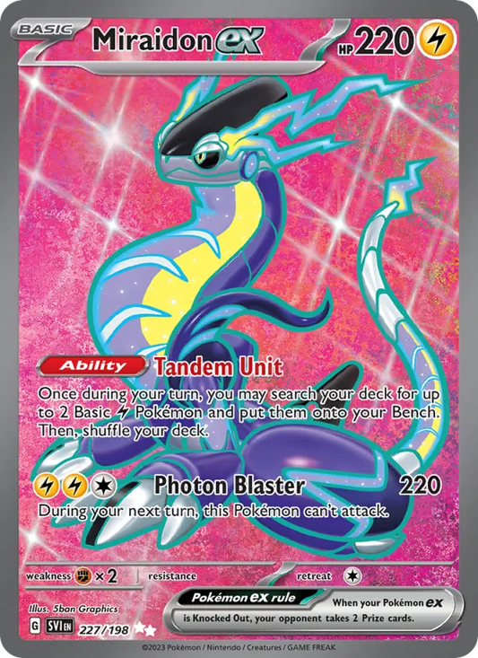 Miraidon ex Holo 227/198 Scarlet & Violet Pokémon Card