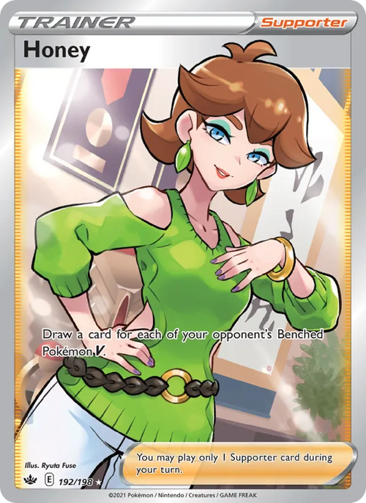 Honey Holo 192/198 Chilling Reign Pokémon Card