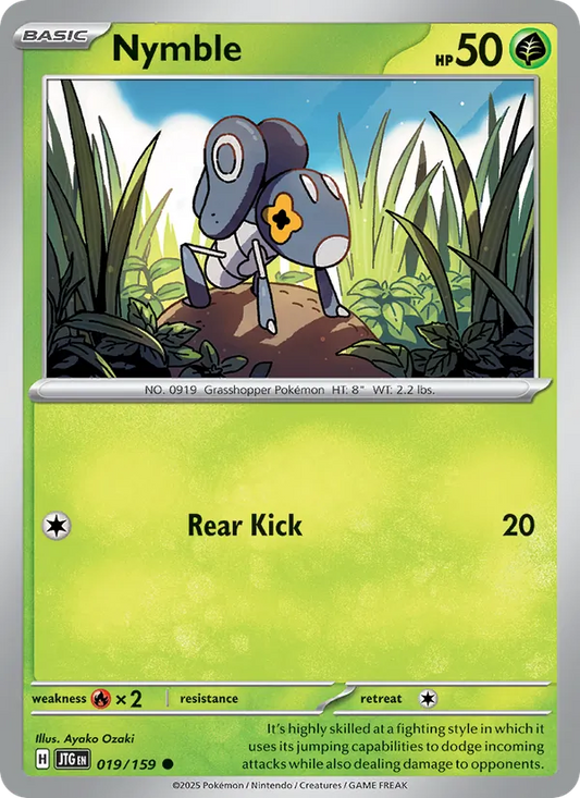 Nymble Normal 019/159 Journey Together Pokémon Card