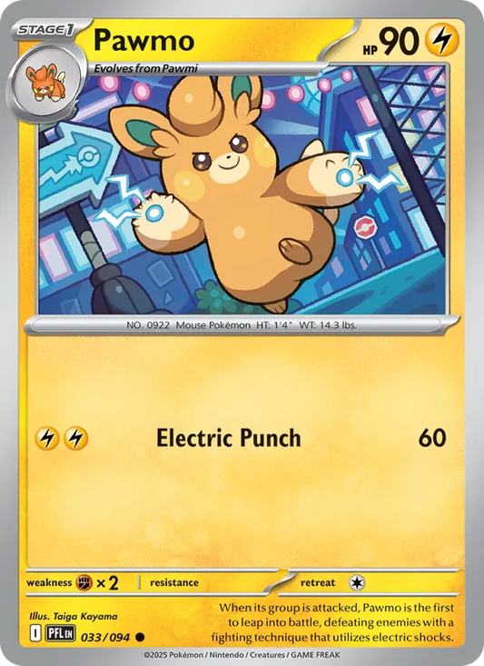 Pawmo Normal 033/94 Phantasmal Flames Pokémon Card