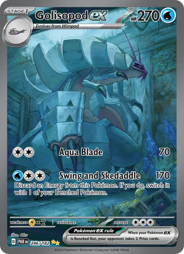 Golisopod ex Holo 246/182 Paradox Rift Pokémon Card