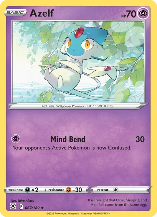 Azelf Reverse Holo 067/189 Astral Radiance Pokémon Card