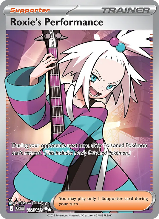 Roxie's Performance Holo 112/86 Chaos Rising Pokémon Card